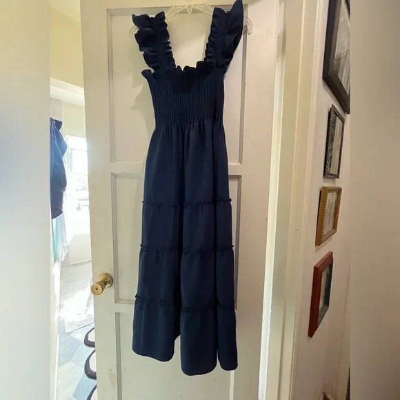 Hill house home nap dress size small in navy - Picture 7 of 12